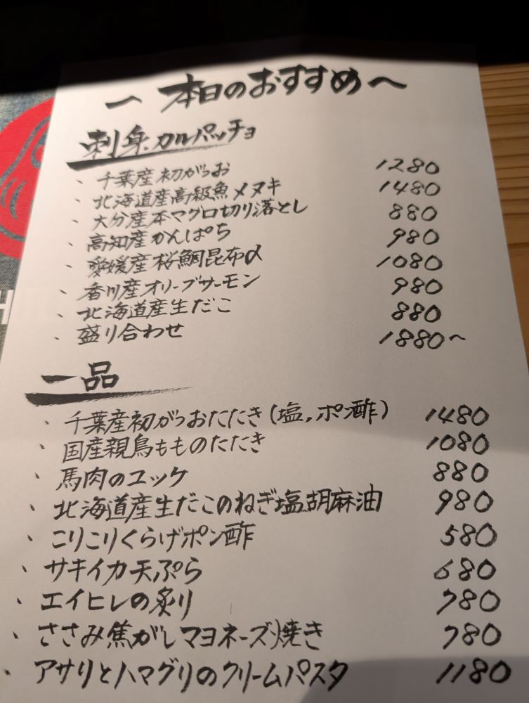 メニュー1